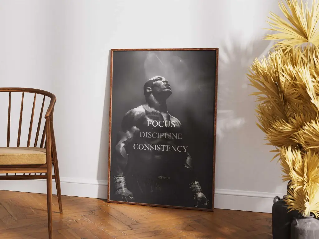 Focus. Discipline. Consistency. – Motivational Wall Art