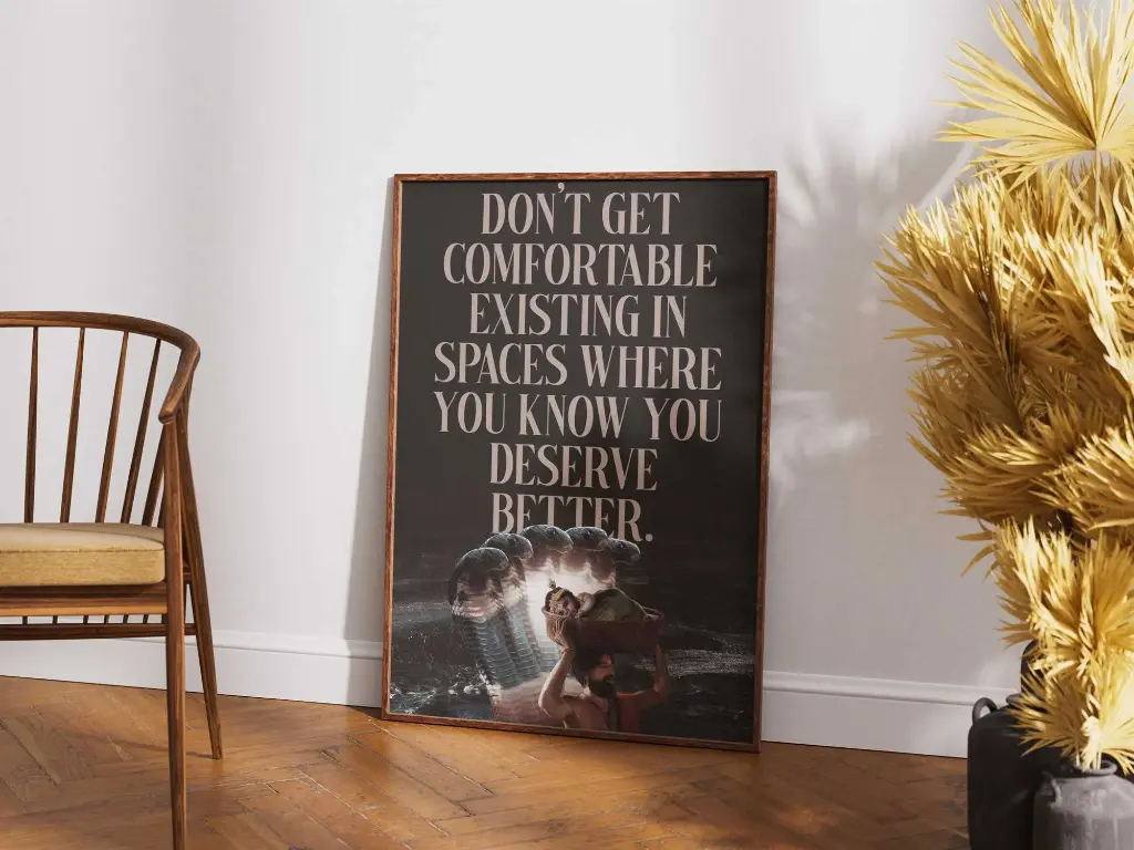 "Know Your Worth" | Motivational Wall Art