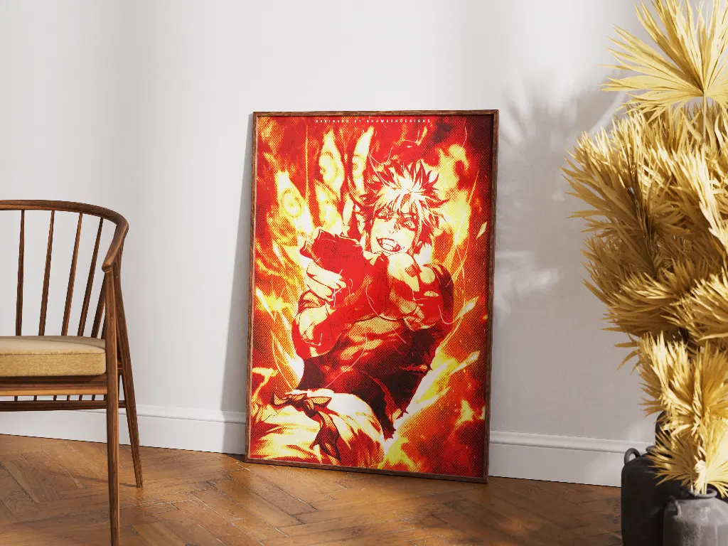 GOJO SATORU – FLAME MODE POSTER
