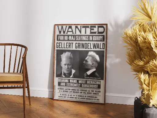 Gellert Grindelwald Wanted Poster – Fantastic Beasts