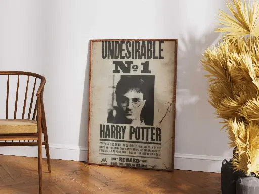 Harry Potter Undesirable No. 1 Wanted Poster | Ministry of Magic Vintage