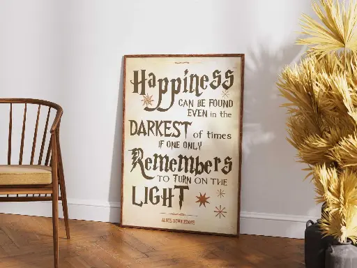 Harry Potter Quote Poster | Dumbledore’s Wisdom | Vintage Hogwarts Typography Wall Art
