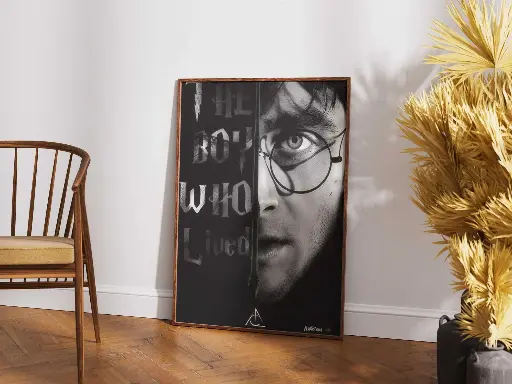 The Boy Who Lived – Dark & Dramatic Harry Potter Poster