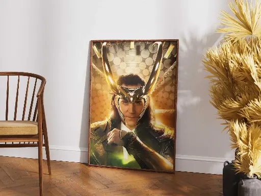 Loki God of Mischief | Marvel Cinematic Poster | Asgardian Villain Wall Art