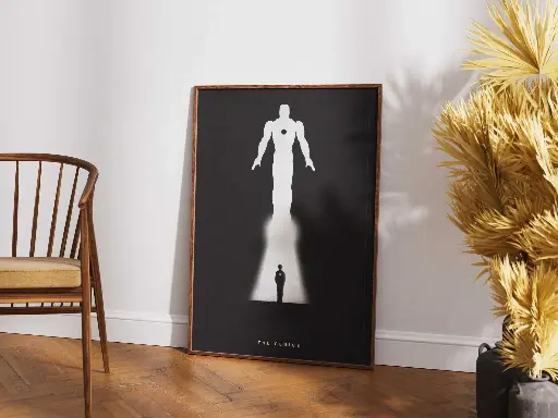The Genius Awakens | Minimalist Iron Man Silhouette Poster
