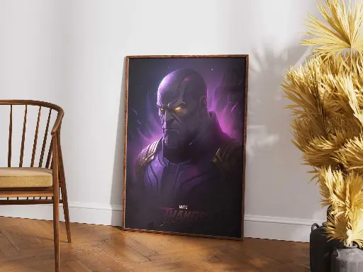 "Thanos - Cosmic Conqueror" | Intense Marvel Poster
