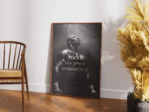 Focus. Discipline. Consistency. – Motivational Wall Art
