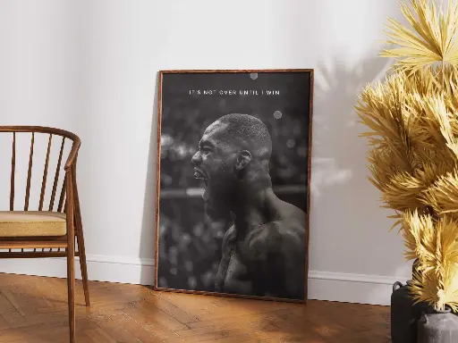"IT'S NOT OVER UNTIL I WIN" - Motivational Poster