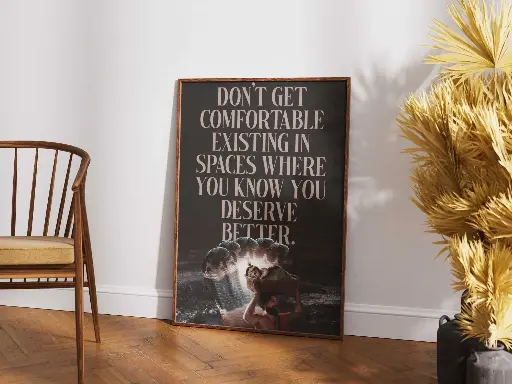 "Know Your Worth" | Motivational Wall Art