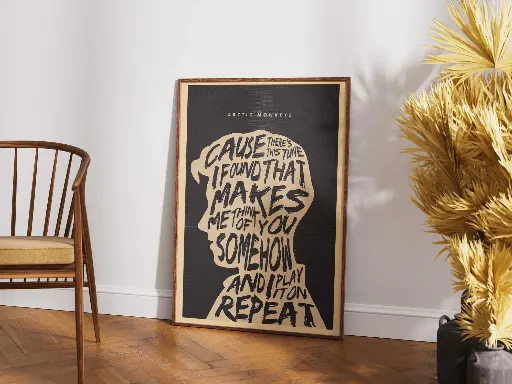 "Arctic Monkeys Lyric Wall Art" | Aesthetic Music Poster