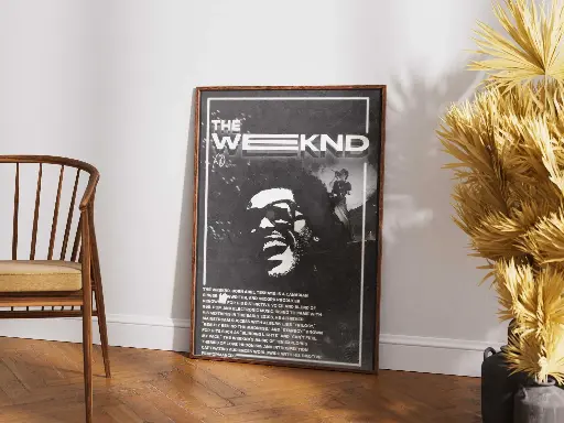 "The Weeknd Noir" Vintage-Style Poster