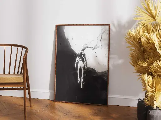 "Drifting Soul – Abstract Ink Art"