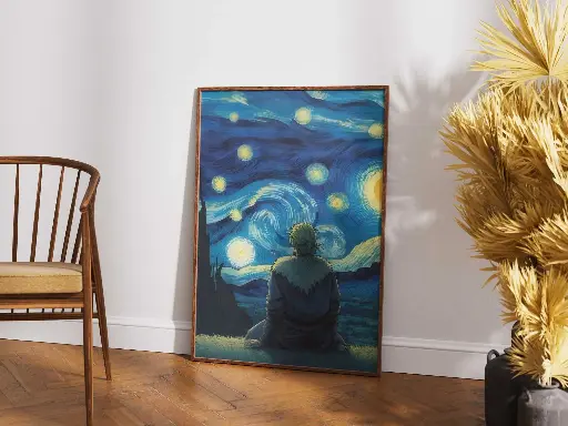 Starry Night Reverie - Artistic Print