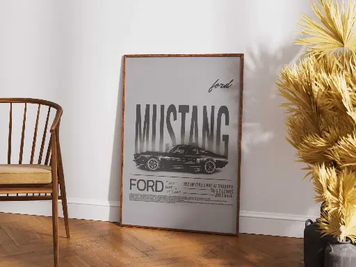 Ford Mustang Legacy - Classic Car Poster