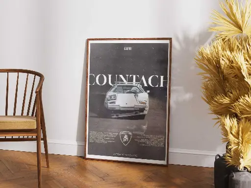 Lamborghini Countach - Legends Never Die Poster