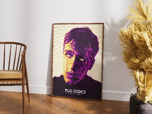 Two Sides of a Human | Duality-Inspired Poster Art