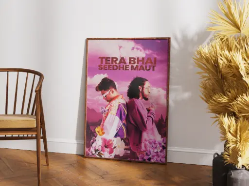 Tera Bhai – Seedhe Maut Floral Poster