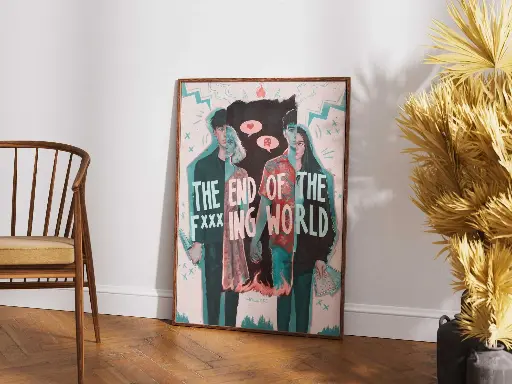 The End of the F**ing World – Artistic Character Split Illustration